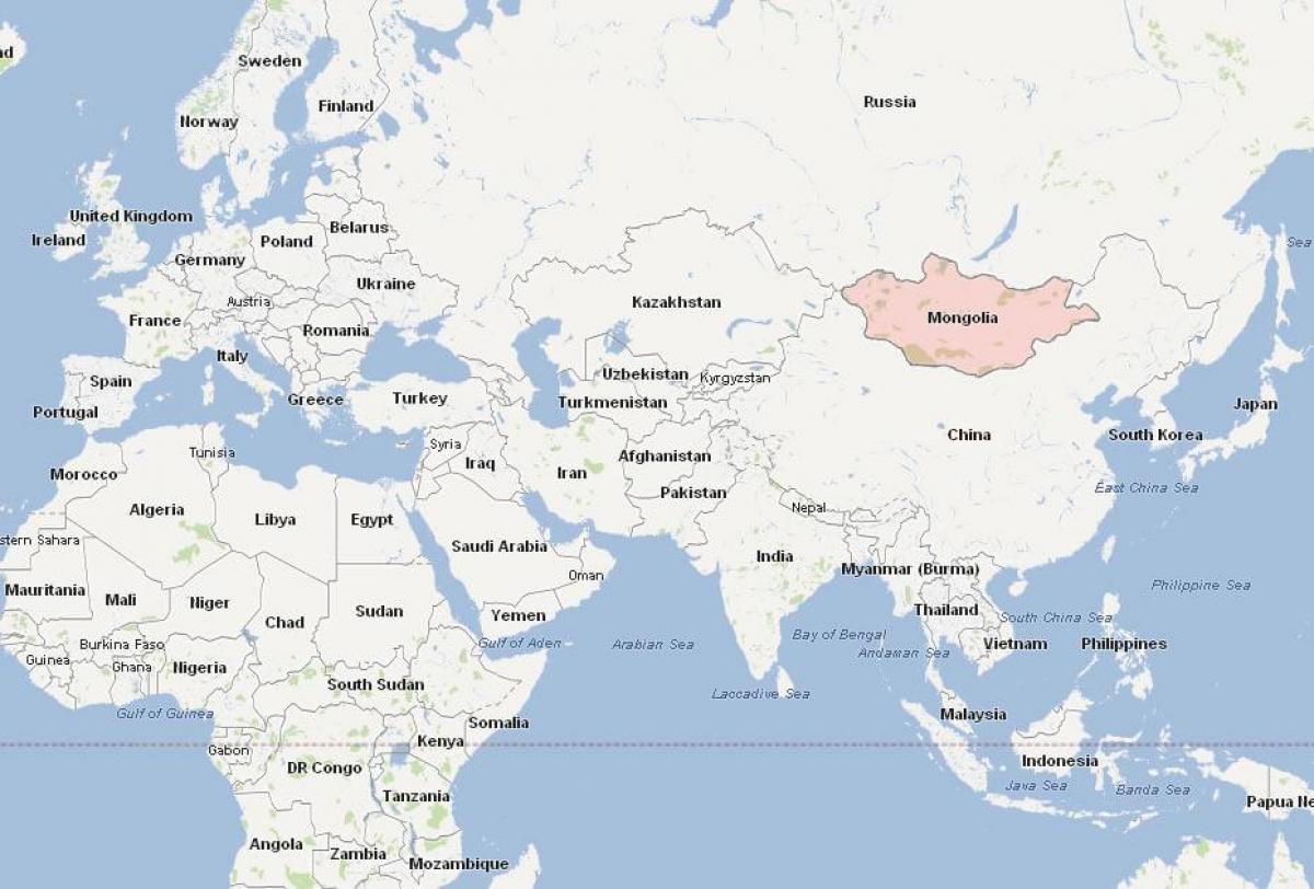 harta e Mongoli hartë të azisë