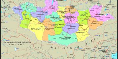Fizike harta e Mongoli