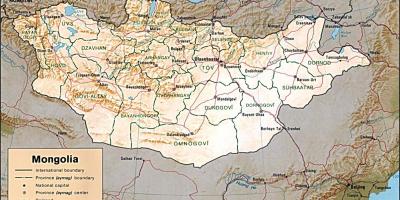 Mongolia e hartave gjeografike