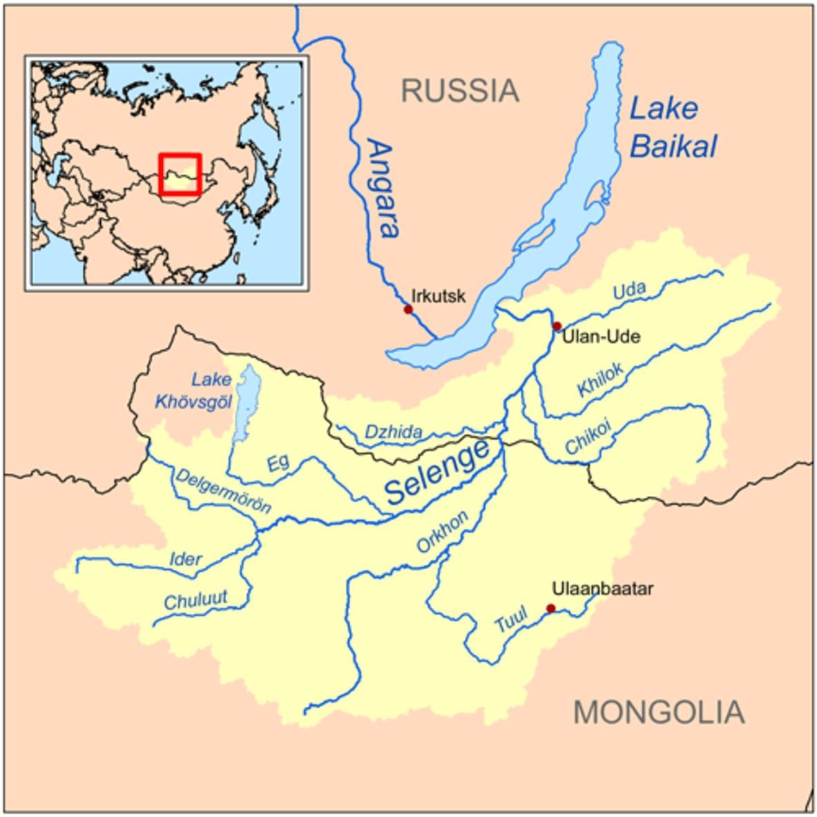 harta e Mongoli lumit