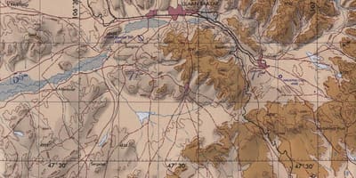 Harta e Mongoli topografike